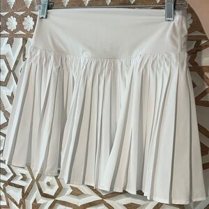 White Pleated Skirt